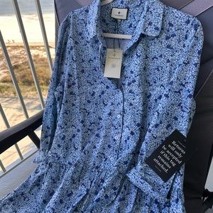 Tuckernuck Hydrangea Hayes shirt dress